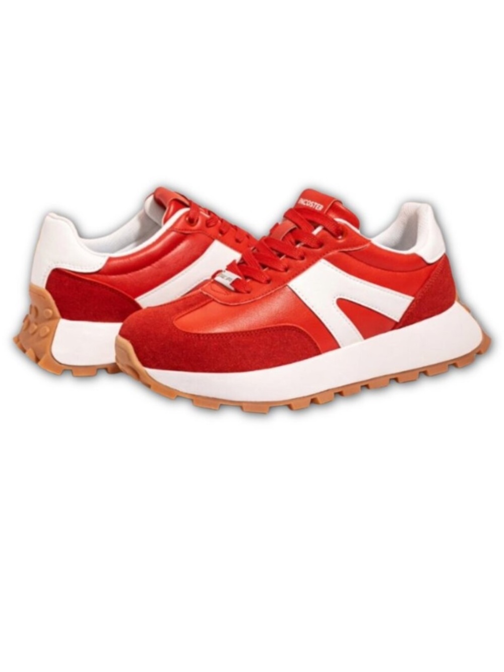 LUCKY STEP Platform Women's sneakers, RED, Size 8.5